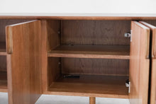 Load image into Gallery viewer, Arc 96&quot; Media Cabinet in Makata Wood (Limited Release) - Sun at Six
