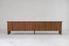 Load image into Gallery viewer, Arc 96&quot; Media Cabinet in Makata Wood (Limited Release) - Sun at Six
