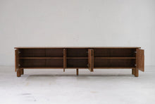 Load image into Gallery viewer, Arc 96&quot; Media Cabinet in Makata Wood (Limited Release) - Sun at Six
